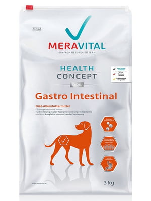 MERA Vital MVH Gastro Intestinal корм для собак при розладах травлення 3 кг. | 6614521