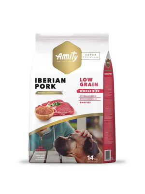 Amity Super Premium Iberian Pork Adult (Амити Супер Премиум Иберийская Свинина) корм для собак всех пород | 6614572