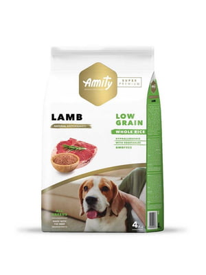 Amity Super Premium Lamb Adult сухий корм для дорослих собак усіх порід 4 кг. | 6614574