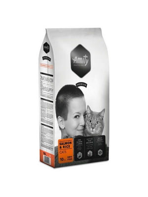 Amity Premium Salmon Rice сухий корм для дорослих котів | 6614589