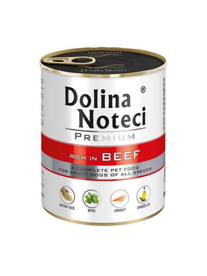 Dolina Noteci Premium консерви вологий корм для собак з яловичиною 800 г х 12 шт | 6614625