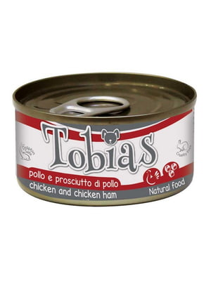 Croci Tobias консерви вологий корм для собак з куркою та курячою шинкою 85 г х 12 шт | 6614629