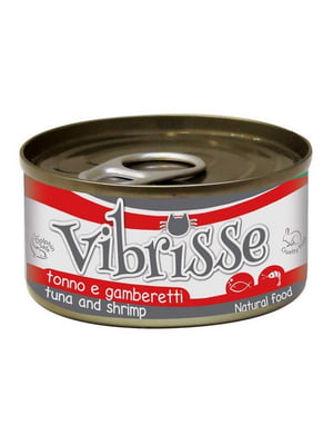Croci Vibrisse влажный корм консервы для котов с тунцом и креветками 70 г х 14 шт | 6614636