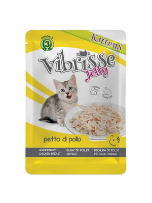 Croci Vibrisse вологий корм для кошенят з курячою грудкою в желе 70 г х 18 шт | 6614640