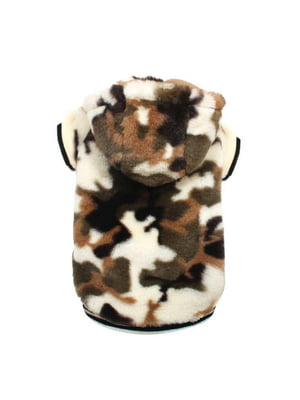 Зимняя меховая шуба для собак Croci Wolly Camou 45 см. | 6614698