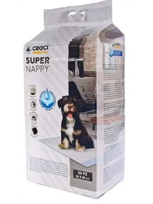 Пелюшки для собак та тварин 90х60 см. 50 шт. Croci Super Nappy | 6614709
