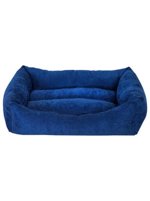 М'який диван лежак для котів та собак Milord COOKIE (Мілорд) XL - 95 х 70 х 22 см., Синій | 6614815