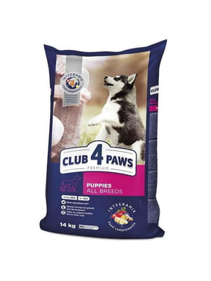 Club 4 Paws Premium Puppy All Breeds Chicken сухий корм з куркою для цуценят всіх порід | 6615007