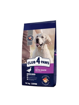 Club 4 Paws Premium Adult Large Breed Duck сухой корм с уткой для взрослых собак больших пород | 6615019