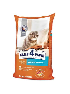 Club 4 Paws Premium Adult Cat Salmon сухой корм с лососем для взрослых котов | 6615026