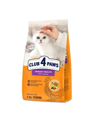 Club 4 Paws Premium Urinary Health Adult Cat Chicken корм для котів для сечовивідних шляхів 2 кг. | 6615036