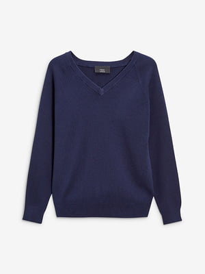 Пуловер темно-синій | 6615856