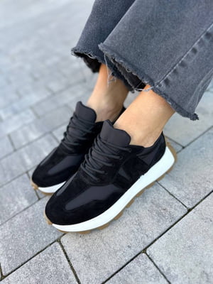 Комбинированные черные кроссовки | 6616692