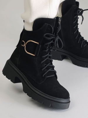 Зимові чорні шкіряні черевики | 6616592