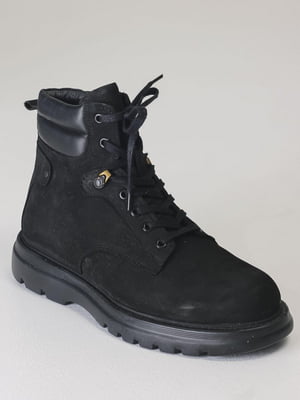 Черные осенние ботинки из нубука | 6616593