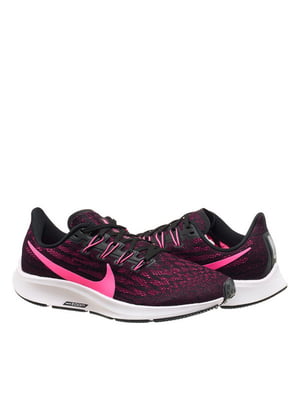 Кросівки Nike Wmns Air Zoom Pegasus чорно-рожеві | 6616878