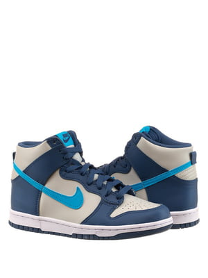 Кросівки Nike Dunk High Gs Grey Blue | 6616898