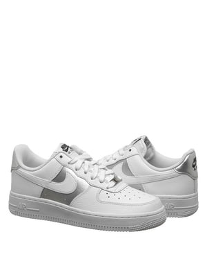 Кросівки біло-сріблясті Air Force 1 '07 Women's Shoe  | 6616911