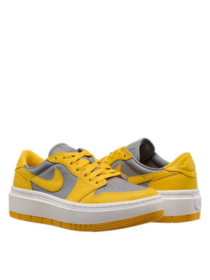 Кросівки жовто-сірі 1 Low Elevate Yellow Grey | 6616926