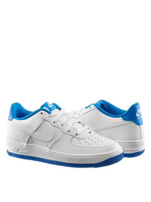 Кросівки біло-блакитні Air Force 1 Gs | 6616968