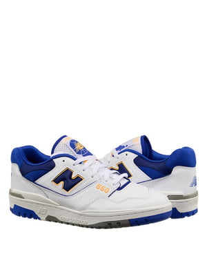 Кросівки New Balance 550 біло-сині | 6617088