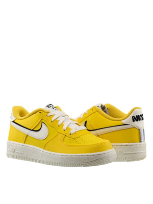 Кросівки жовті з логотипом Air Force 1 Lv8 | 6617151