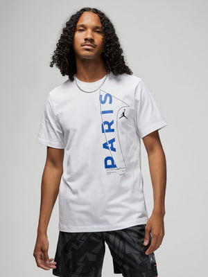 Футболка Paris Saint-Germain Men's T-Shirt біла з принтом | 6617429