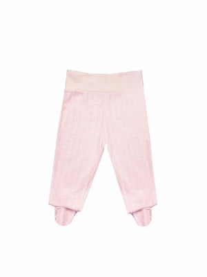 Повзунки-штанці рожевого кольору з візерунком | 6618117