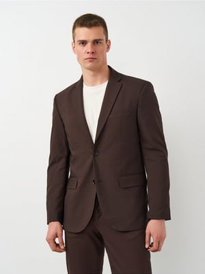 Пиджак классический коричневый | 6619315