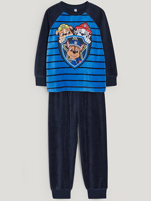 Пижама велюровая: свитшот и штаны | 6619361