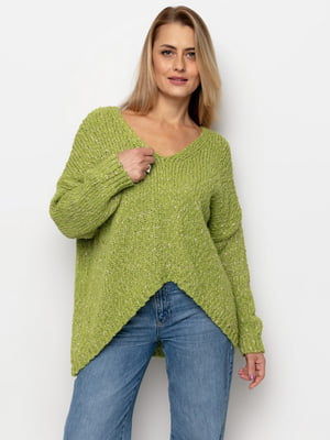 Пуловер зелений | 6619862