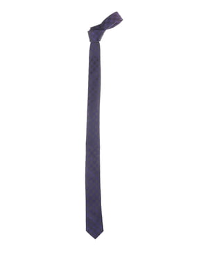 Краватка фіолетова в принт | 6619906