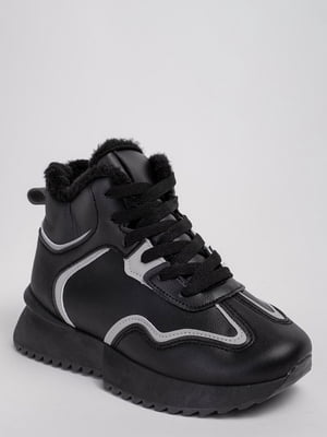 Високі зимові чорні кросівки | 6620335