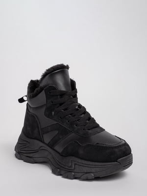 Високі зимові чорні кросівки | 6620441