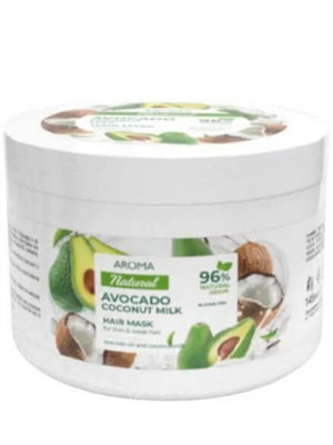 Маска для тонких и ослабленных волос Авокадо и кокосовое молоко (450 мл) | 6620534