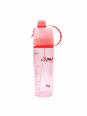 Спортивна пляшка для води з розпилювачем New B pink (600 мл) | 6620861