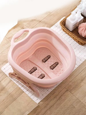 Масажна ванна для ніг складана (рожевий) | 6620869