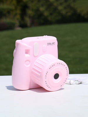 Портативний вентилятор для ноутбука у вигляді фотоапарата Pink | 6620884