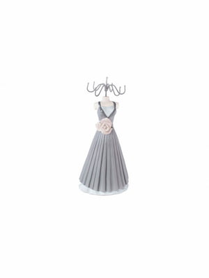 Вешалка для украшений платье с розой 34 см | 6620901