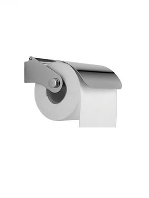 Тримач для туалетного паперу металевий сріблястий | 6620988