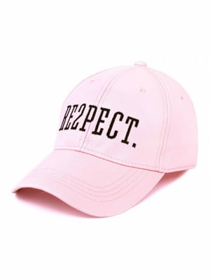 Кепка Memos Ericson рожева з принтом RESPECT One sizе | 6621118