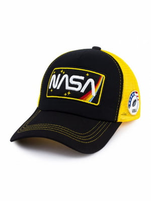 Кепка бейсболка Oscar з логотипом NASA, колір чорний із сіткою | 6621126