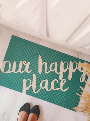 Дверний килимок Our happy place | 6621204