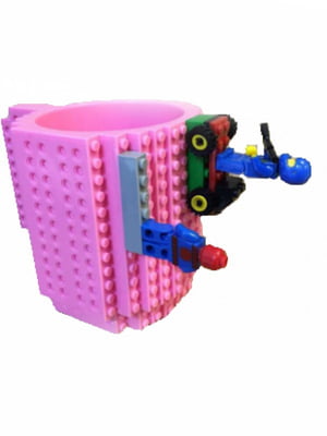 Кружка Lego брендовая розовая (350 мл) | 6621408