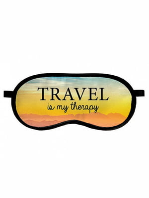 Маска для сну "Travel is my therapy" | 6621599