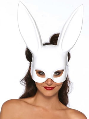 Маска пластик кролик плейбой Playboy (белая) | 6621635