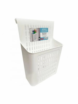 Додатковий підвісний органайзер, полиця для кухні для губок та миючих засобів (35*21.5см) білий | 6621859
