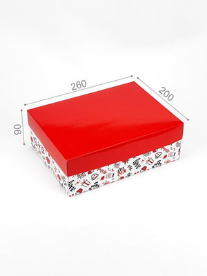 Подарункова коробка You and me (26х20х9 см) червона | 6622031