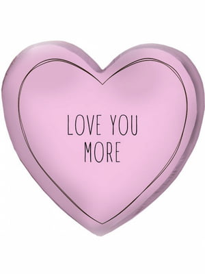 Подушка 3D сердце “Love you more” | 6622357