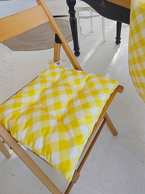 Подушка на стілець "Жовтий момент" | 6622456